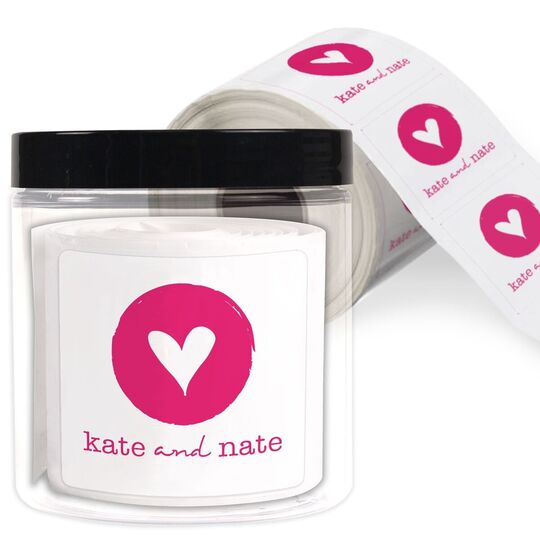Heart of Mine Square Labels
